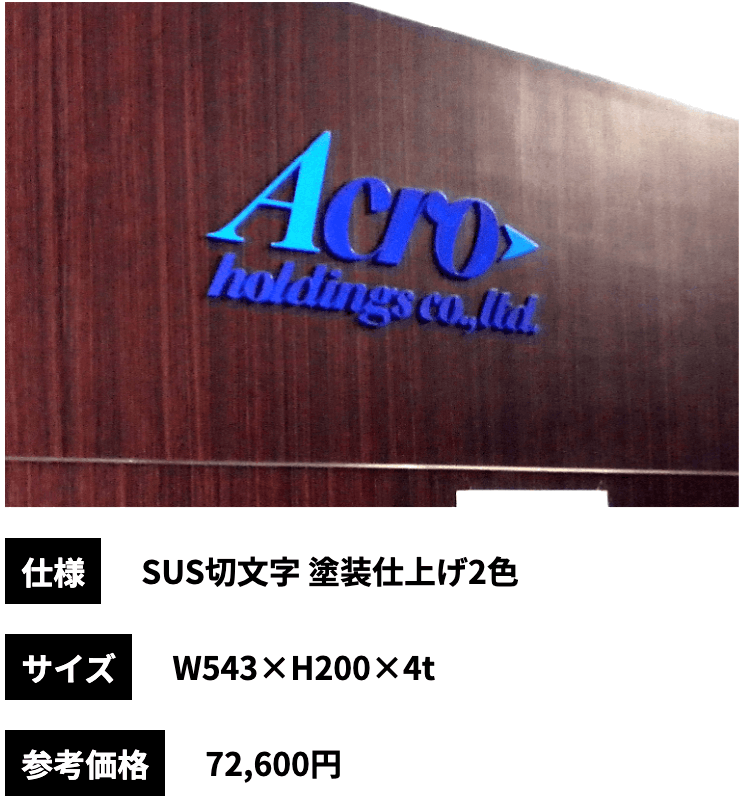 ステンレス切文字